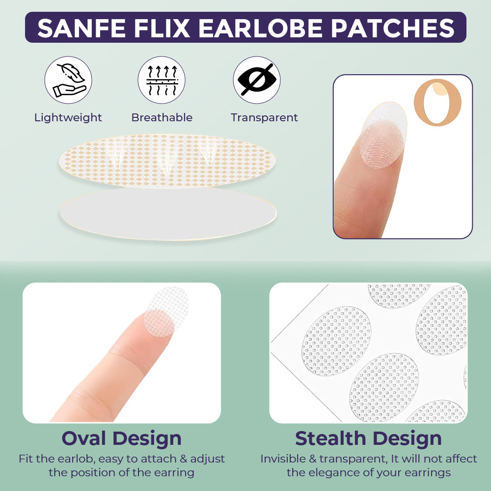 Premium Earlobe Support Patches (100 PCS)