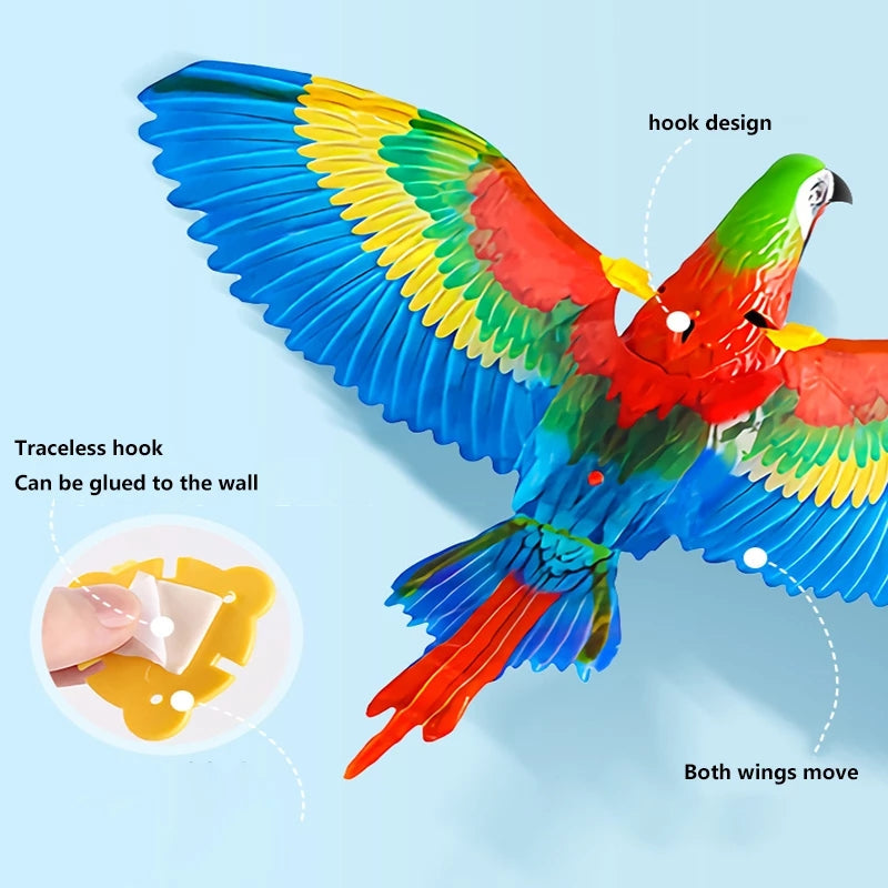Bird Simulation Interactive Hanging Flying Toy (Parrot or Eagle )