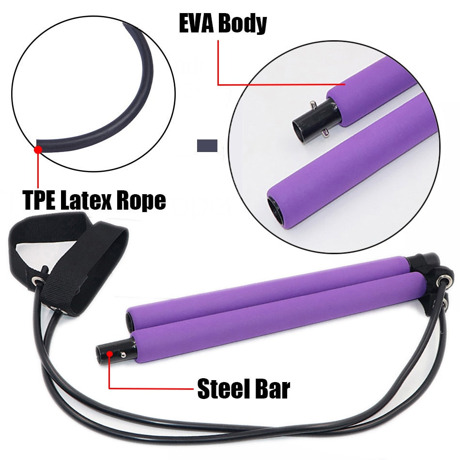 FirstFit Premium Pilates Stick Fitness Bar