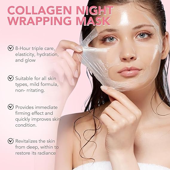 Collagen Night Wrapping Peel Off Mask Pack of 2