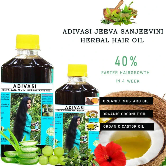 Adivasi Herbal Hair Oil 125ML (Pack of 2)