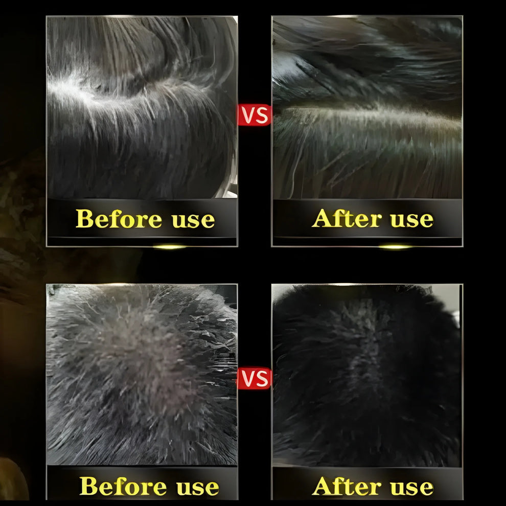 Unisex Instant Black Herbal Hair Dye Shampoo for Grey Hair Coverage 3 in 1(100ml)